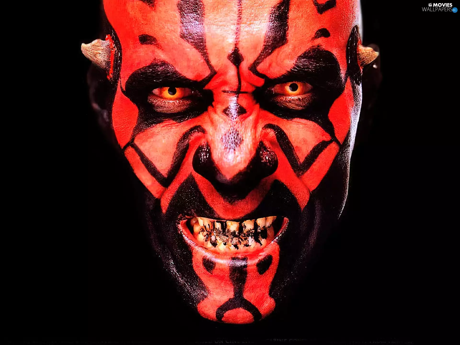 Star Wars, Darth Maul, Head, Teeth
