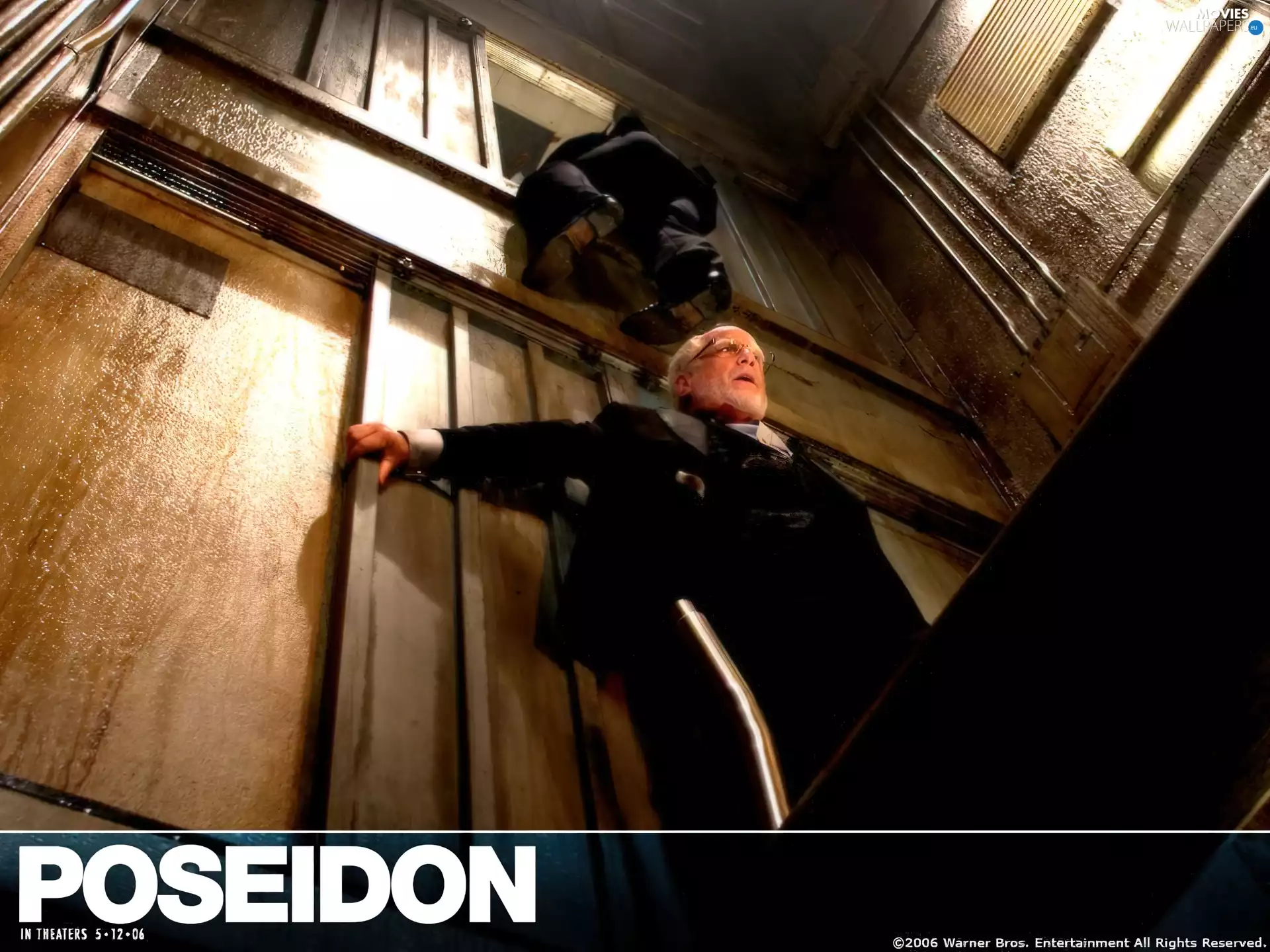 Poseidon, shaft, lift, men