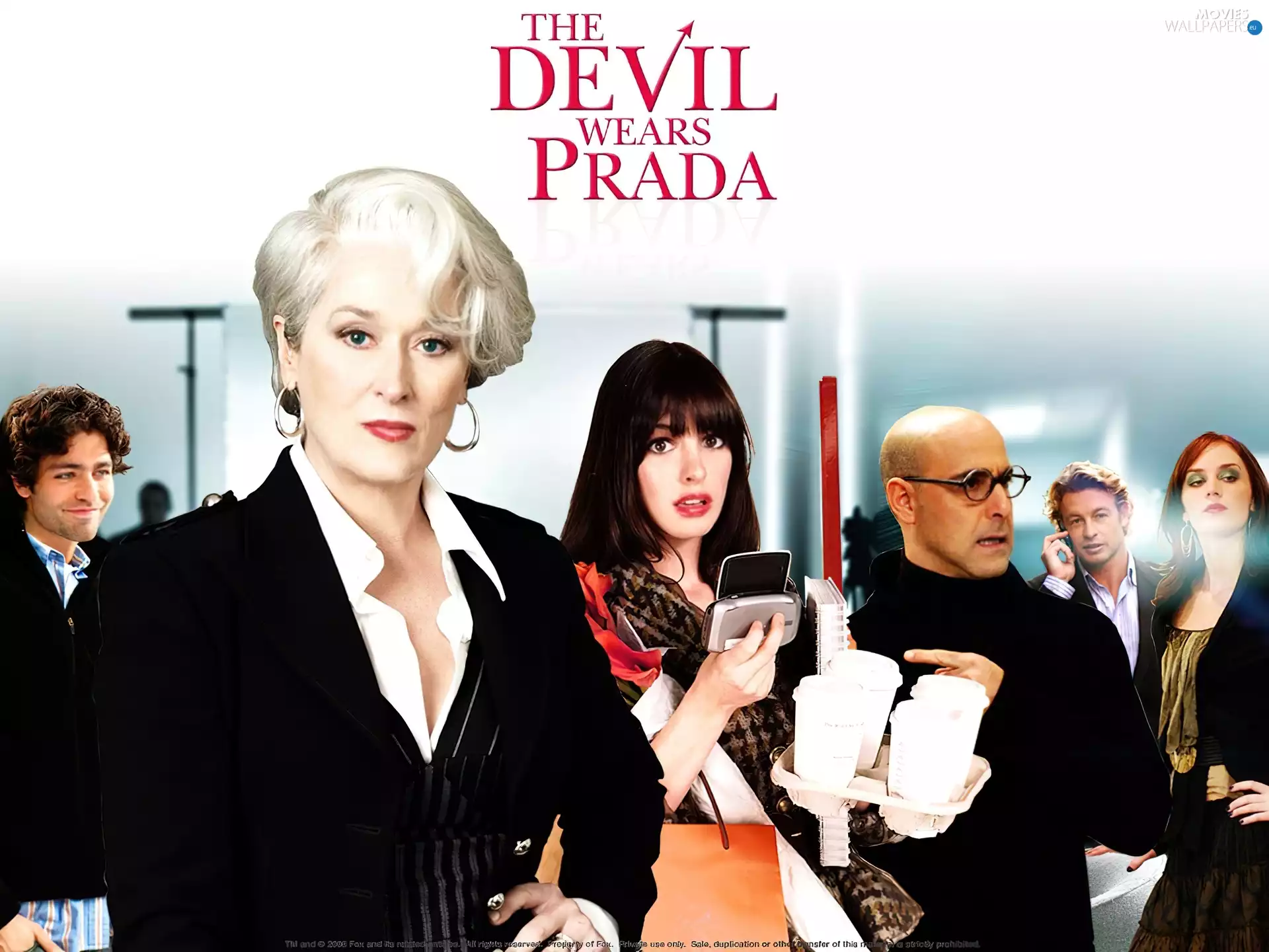Adrian Grenier, Stanley Tucci, Anne Hathaway, Meryl Streep, Devil Wears Prada