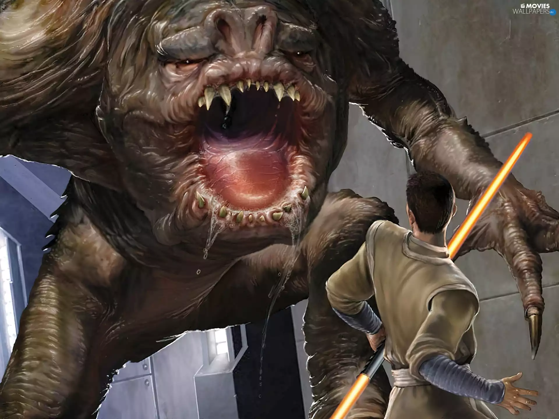 saliva, boy, monster, mouth, Star Wars