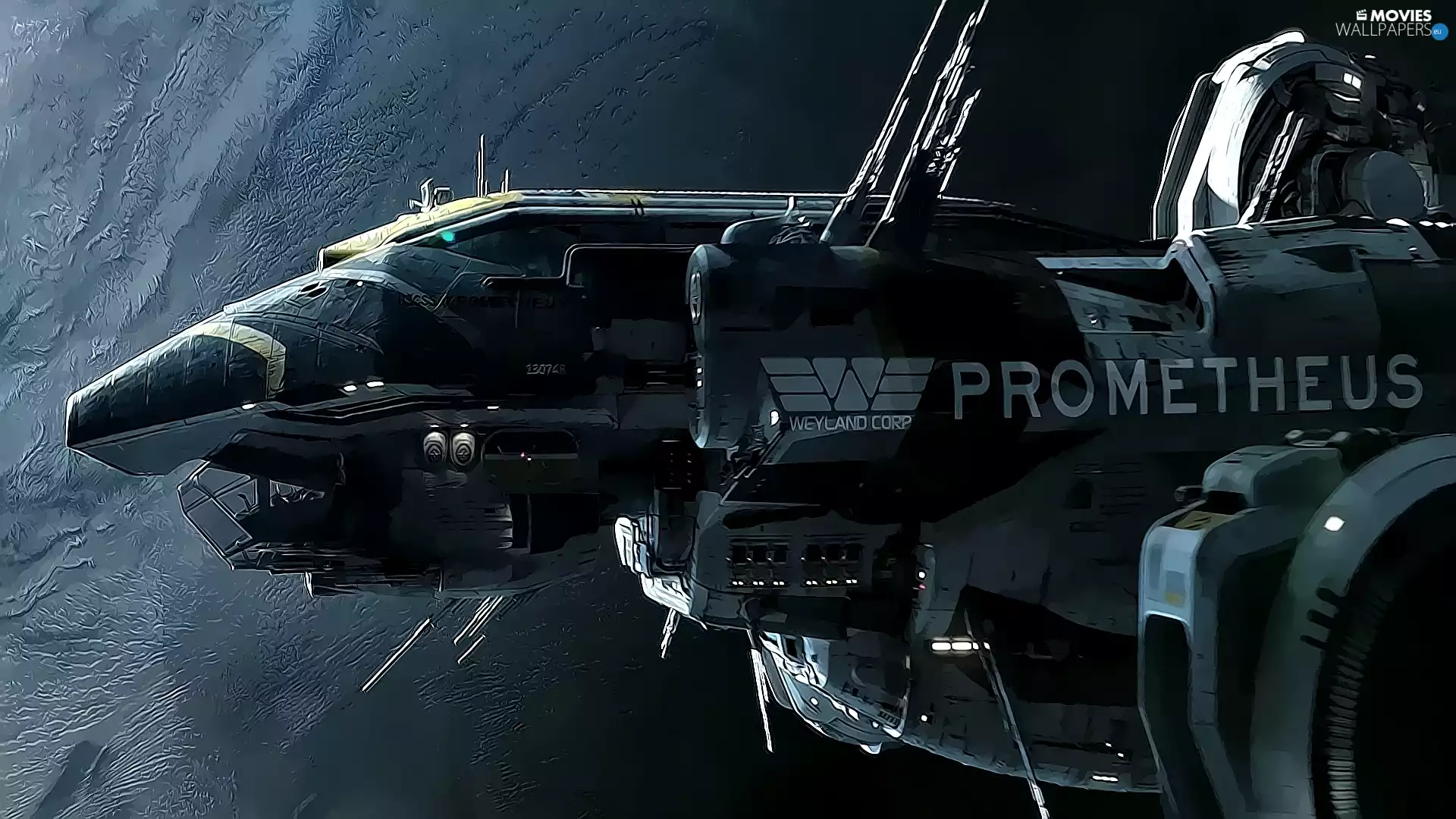 Prometheus, Ship, cosmic, movie