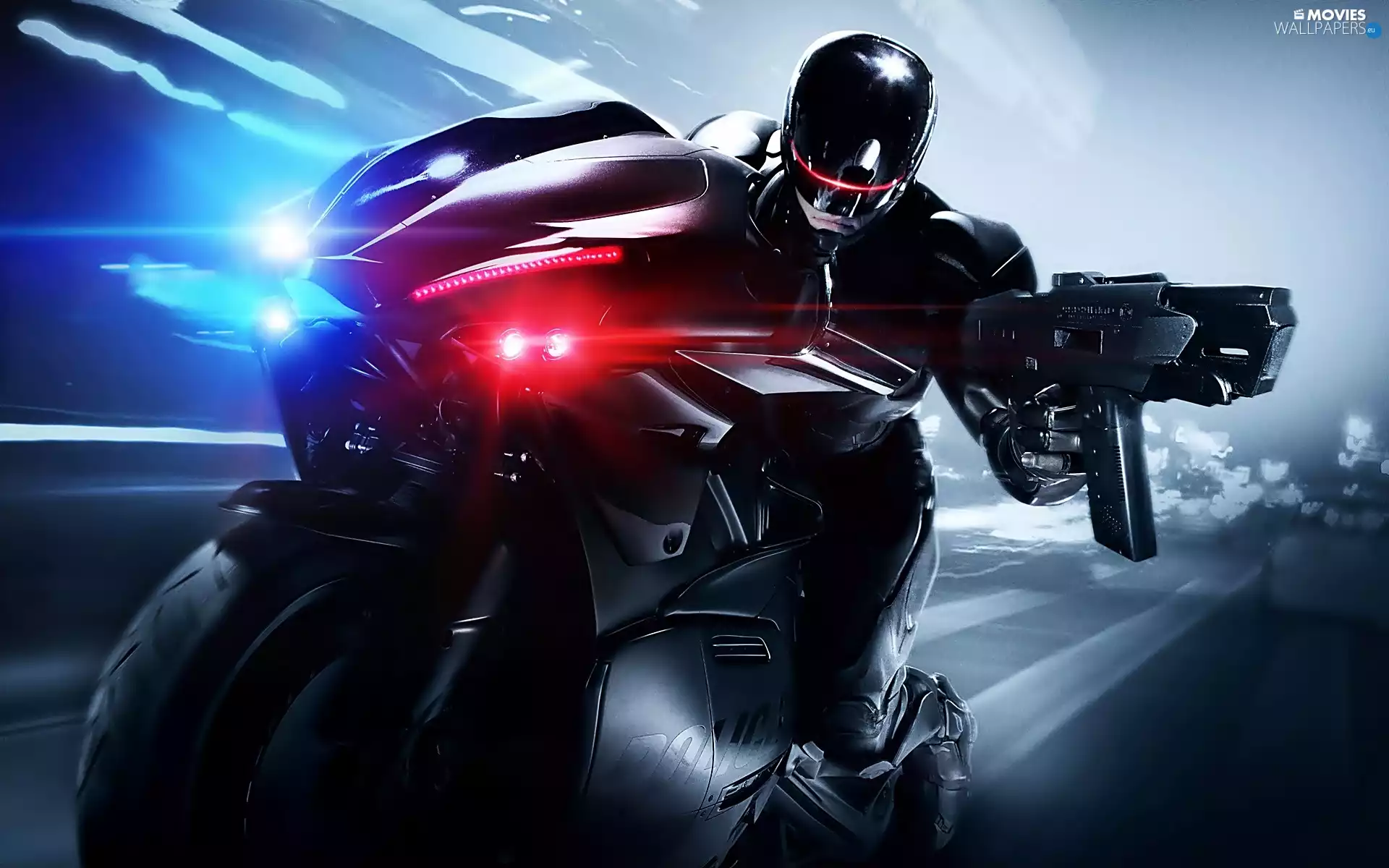 Robocop, hero, Motorbike, movie