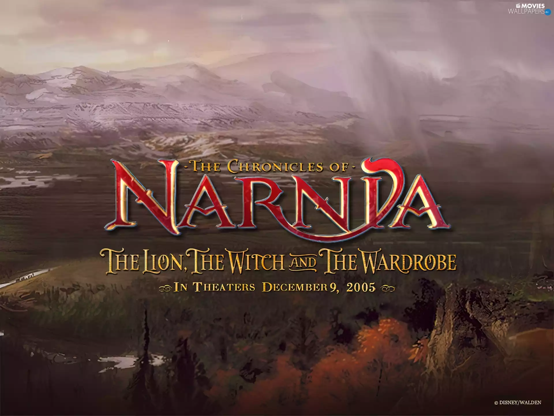 Mountains, forest, text, landscape, The Chronicles Of Narnia