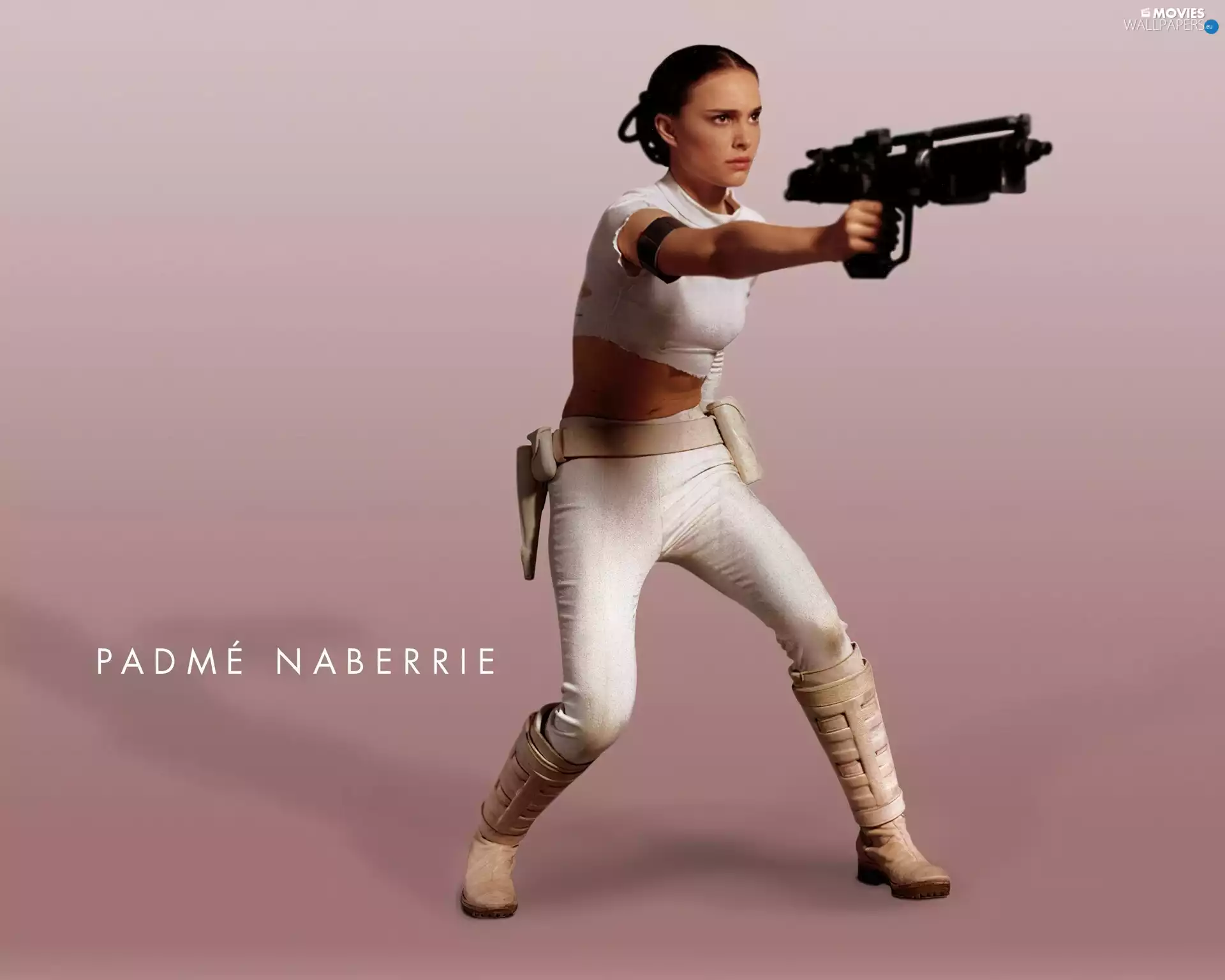 Star Wars, Boots, Natalie Portman, gun