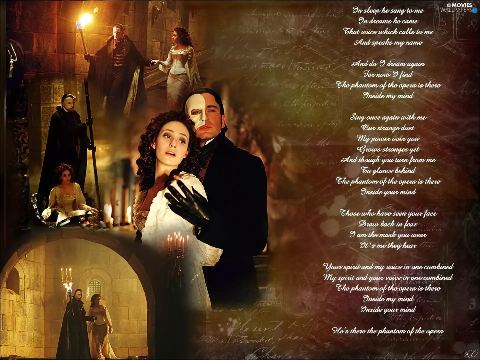 Phantom Of The Opera, Characters, torch, poem