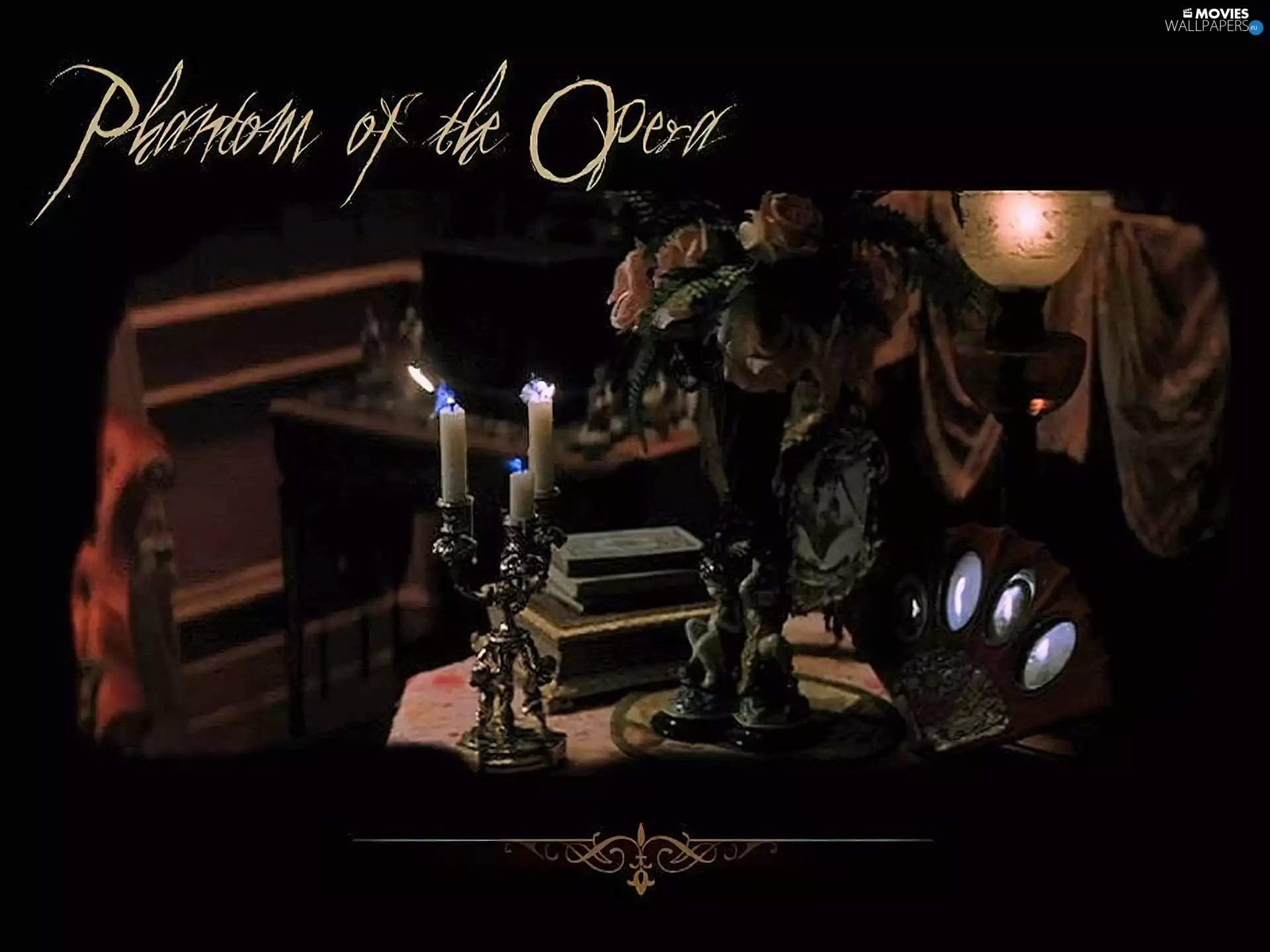 Phantom Of The Opera, candlestick, Vase, table