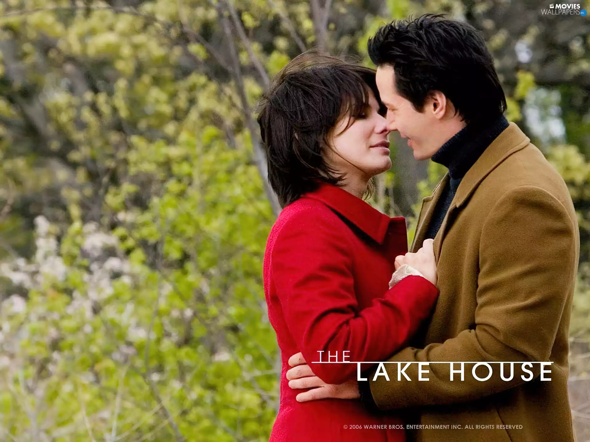 Park, kiss, Sandra Bullock, a man, The Lake House
