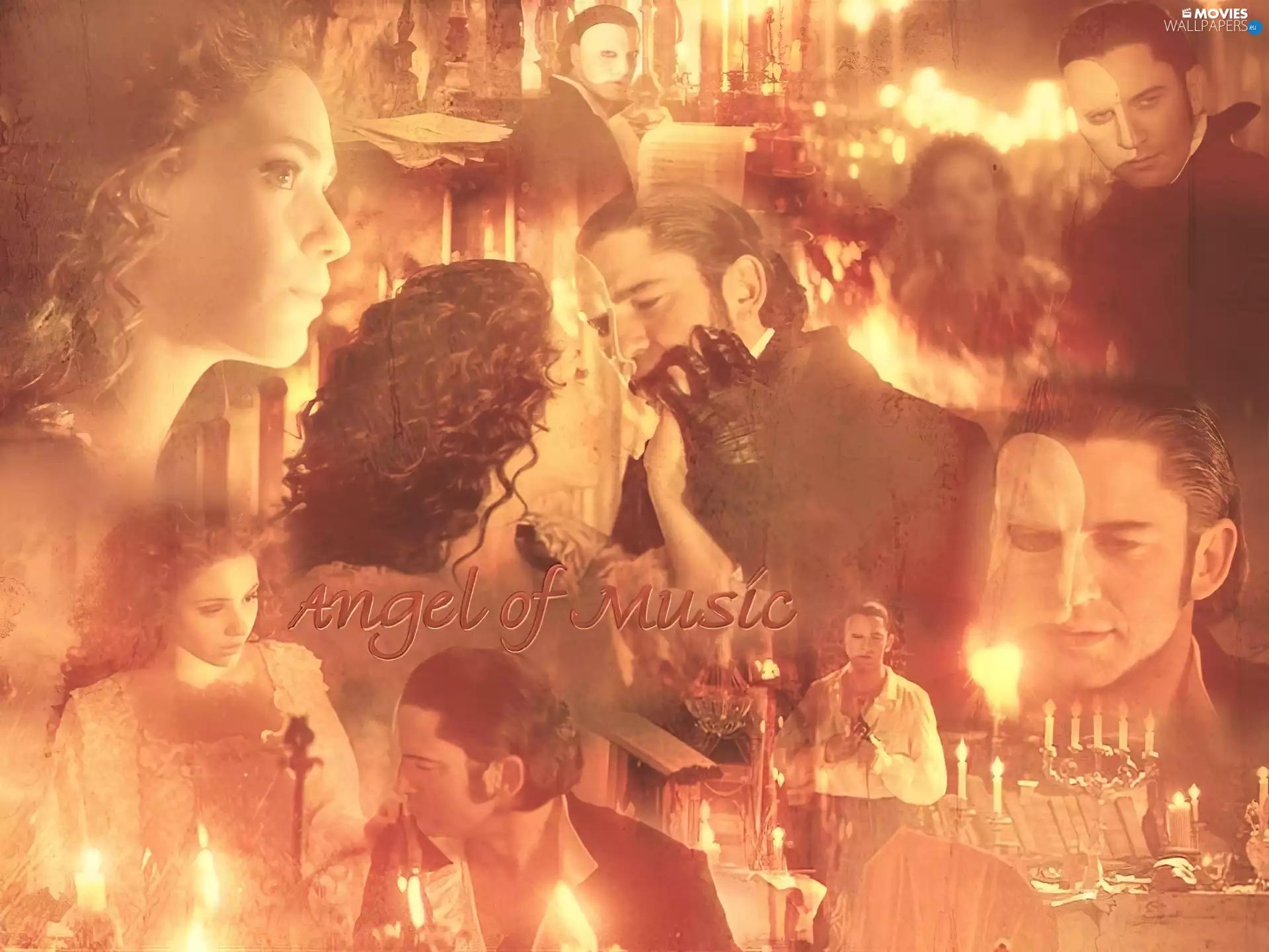 Phantom Of The Opera, Emmy Rossum, Candles, Gerard Butler