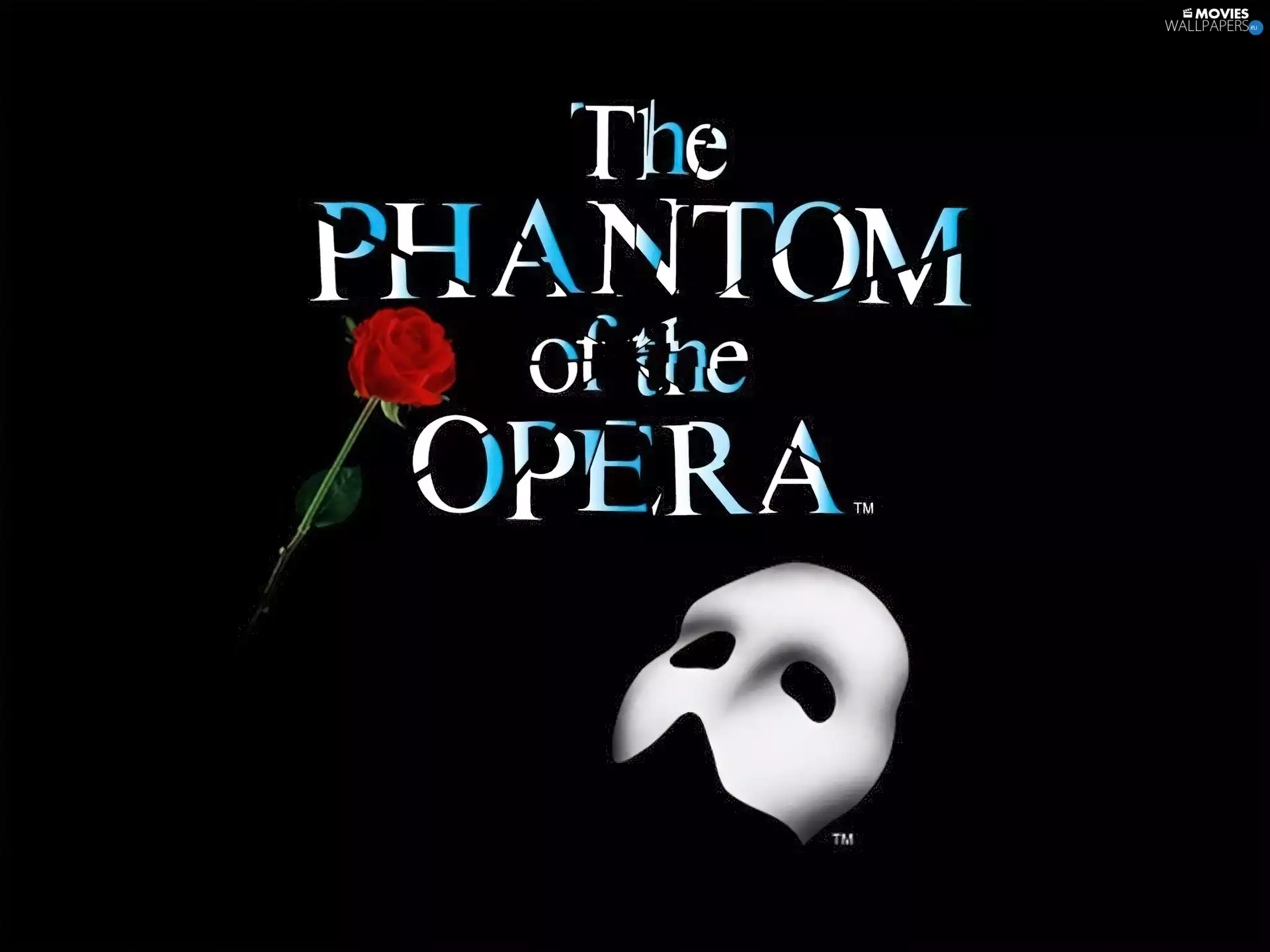 title, rose, Mask, Phantom Of The Opera