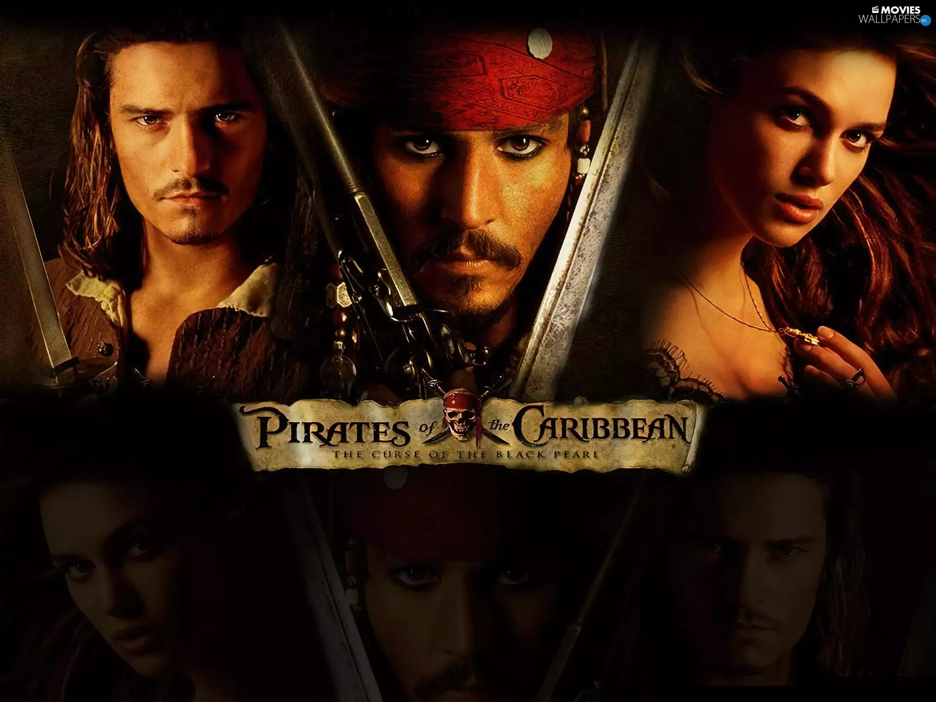 Piraci Z Karaibow Orlando Bloom, Johnny Depp, Weapons, Keira Knightley