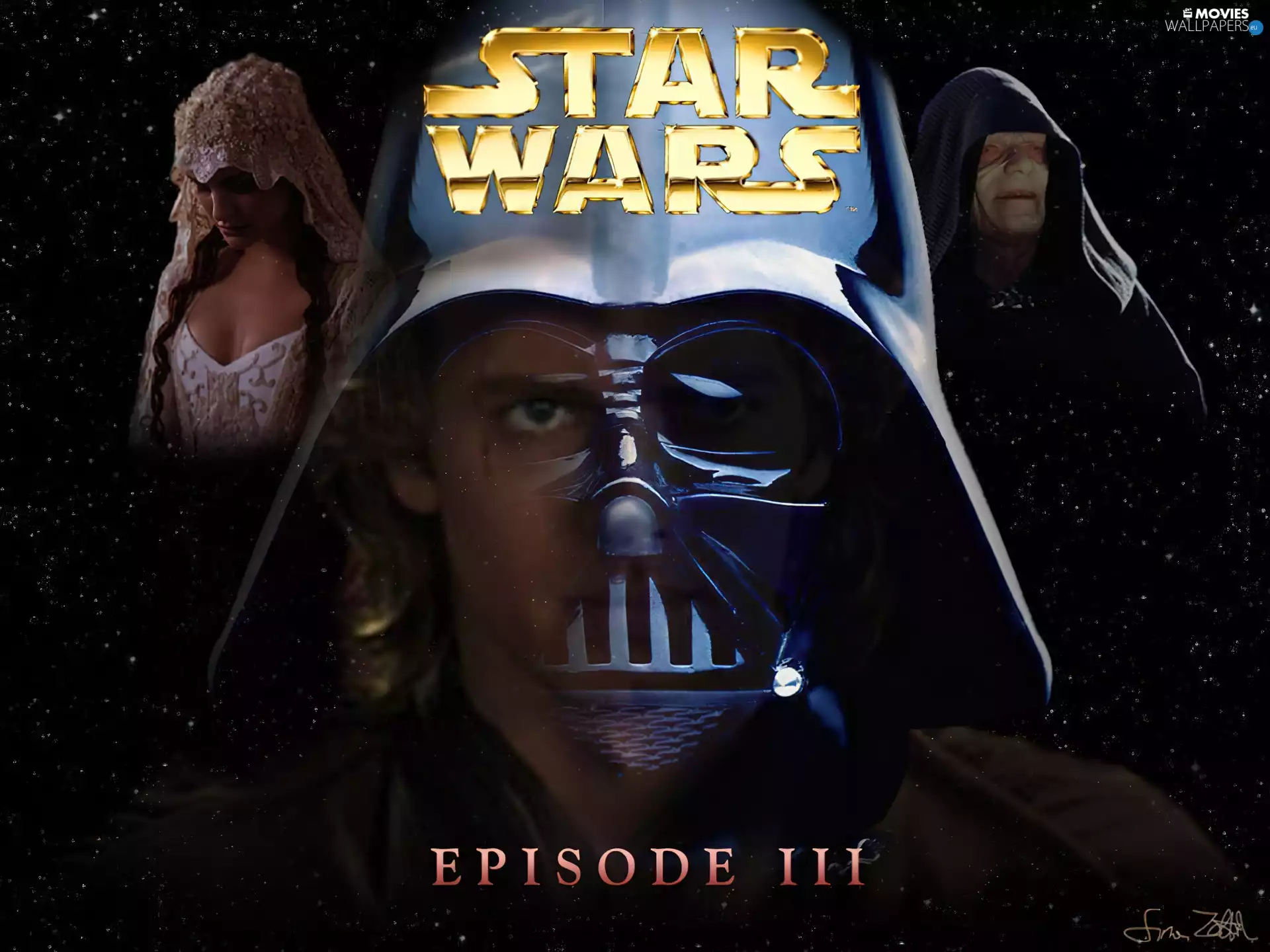 Mask, Star Wars Episode 3, Natalie Portman, star, text, Hayden Christensen