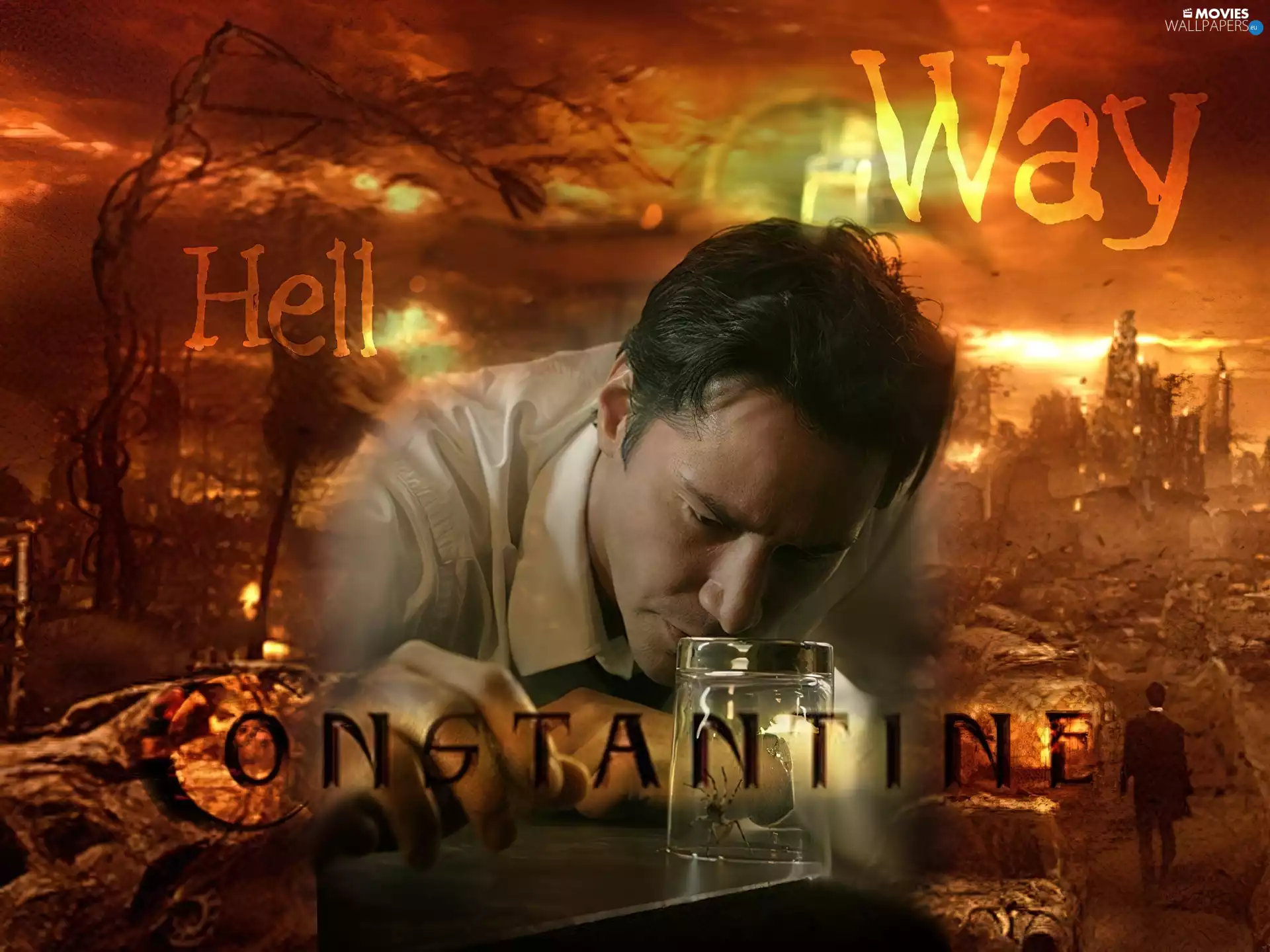 cup, Constantine, Keanu Reeves