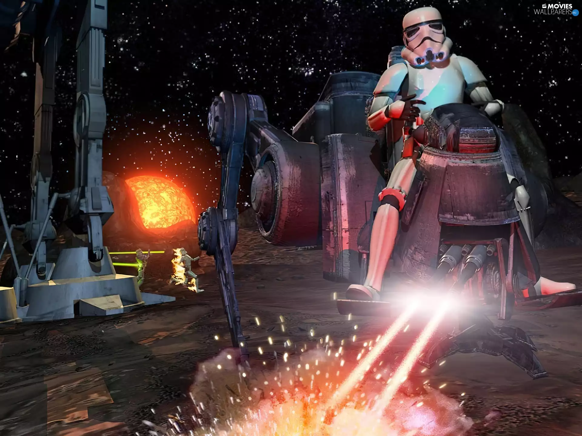 star, Sparks, machine, Robot, Star Wars