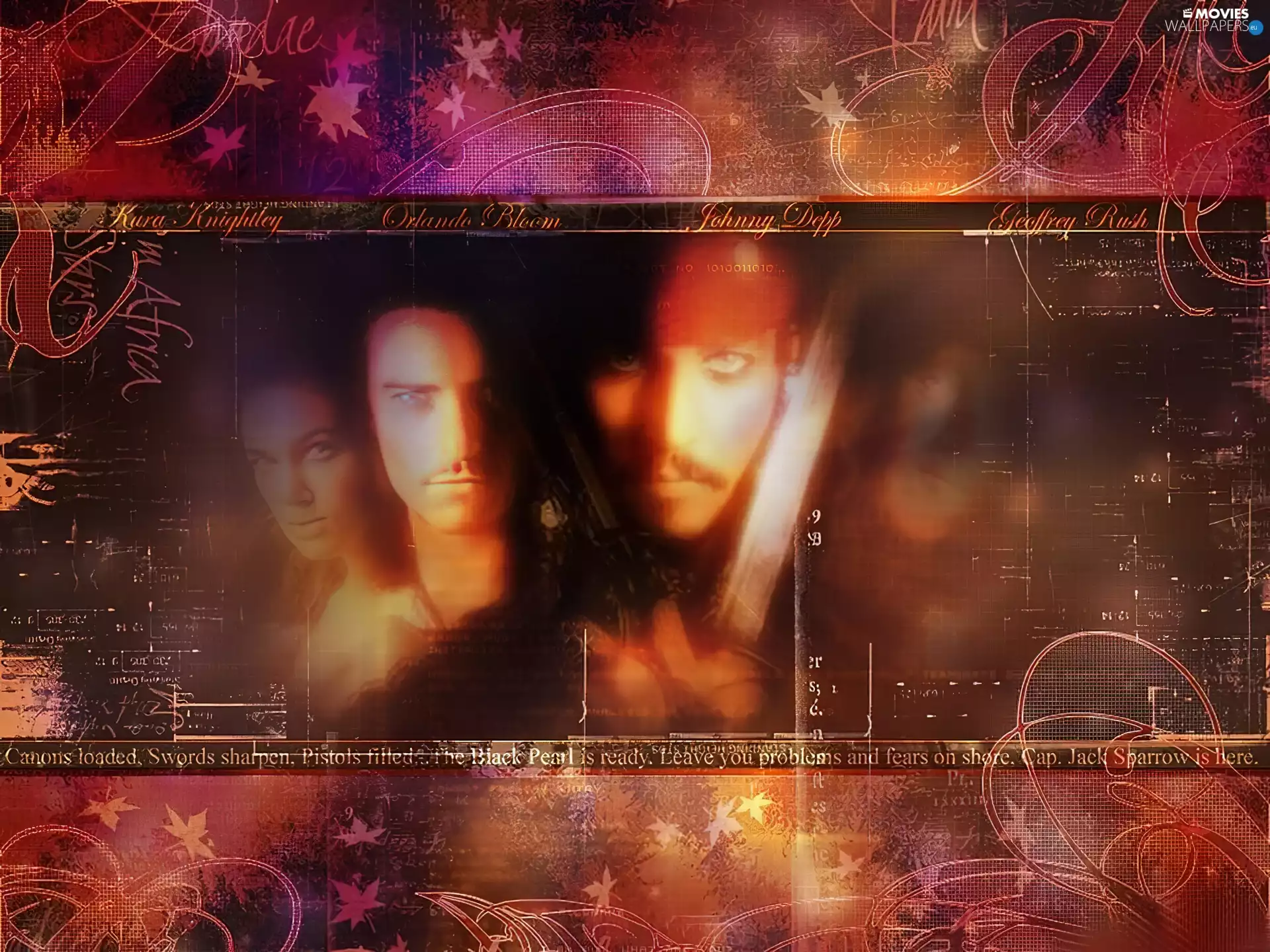 Piraci Z Karaibów, saber, subtitles, faces