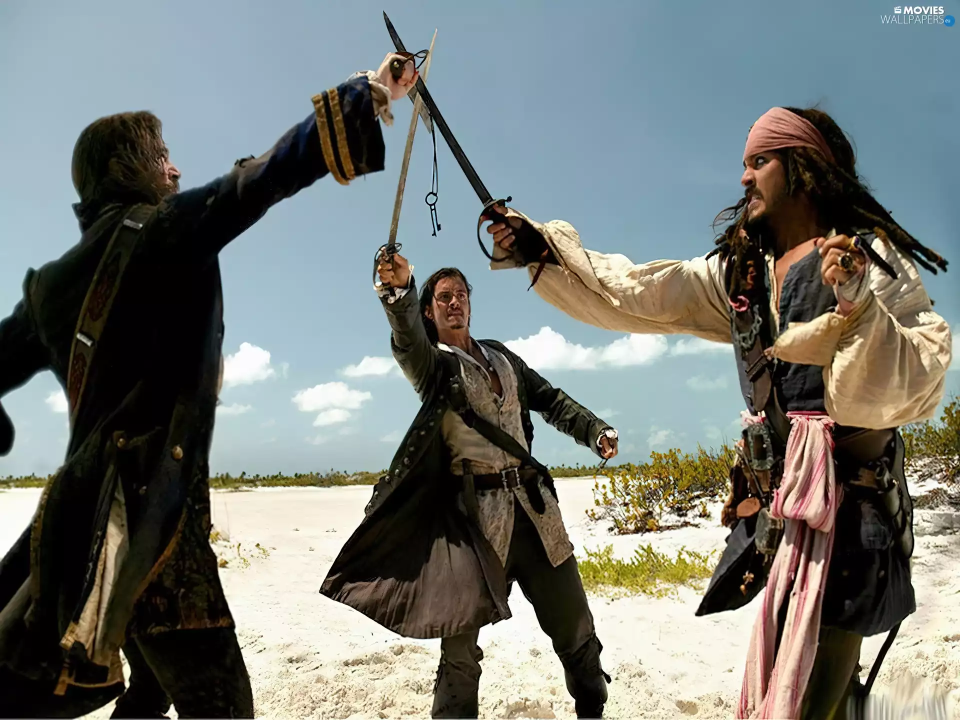 saber, pirate, Orlando Bloom, Johnny Depp, piraci_z_karaibow_2