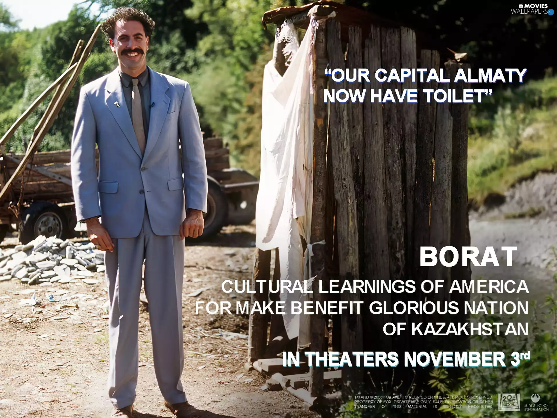 borat, suite, toilet, Sacha Baron Cohen