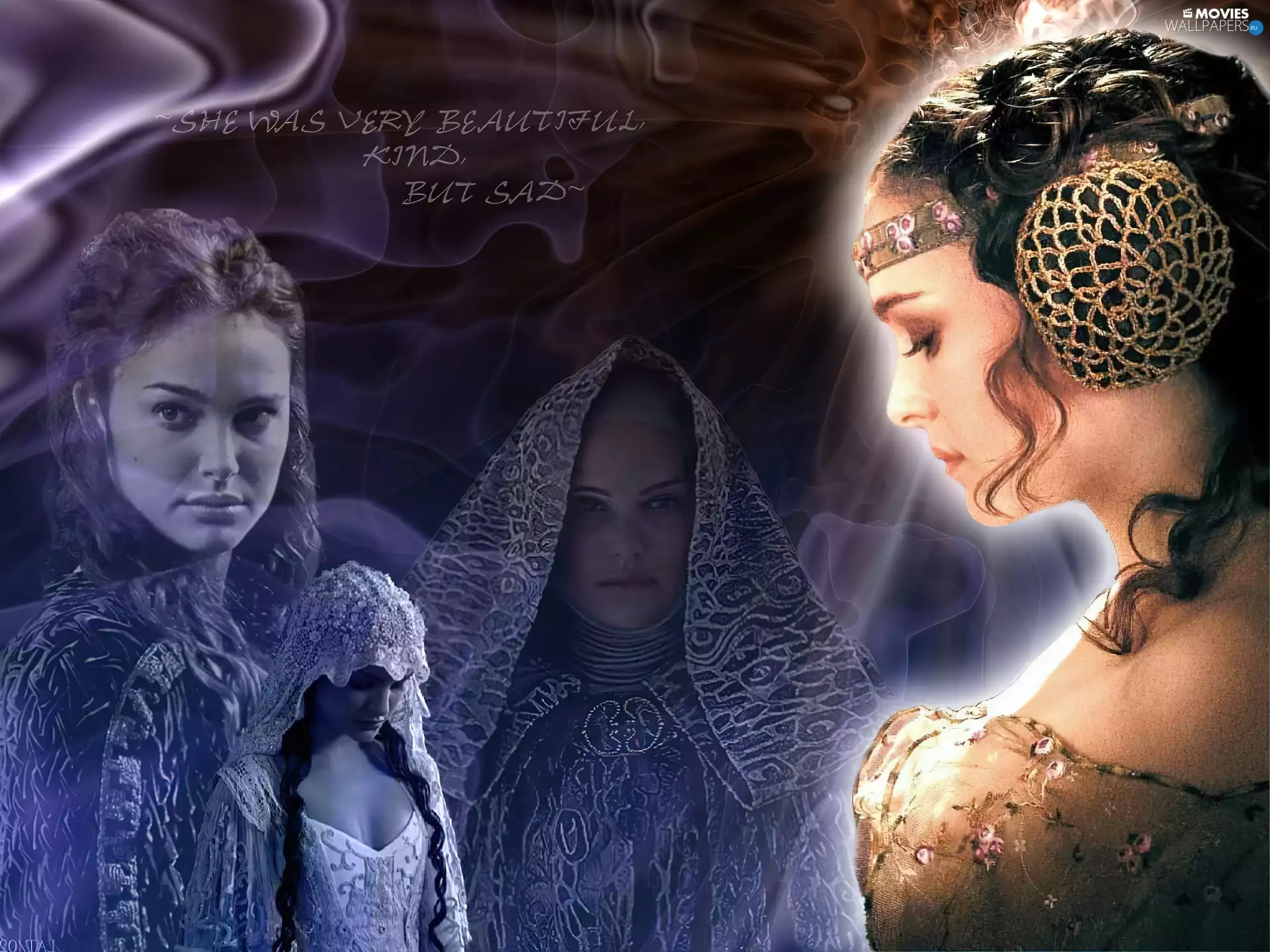 Natalie Portman, Dress, sad, Beauty, Star Wars