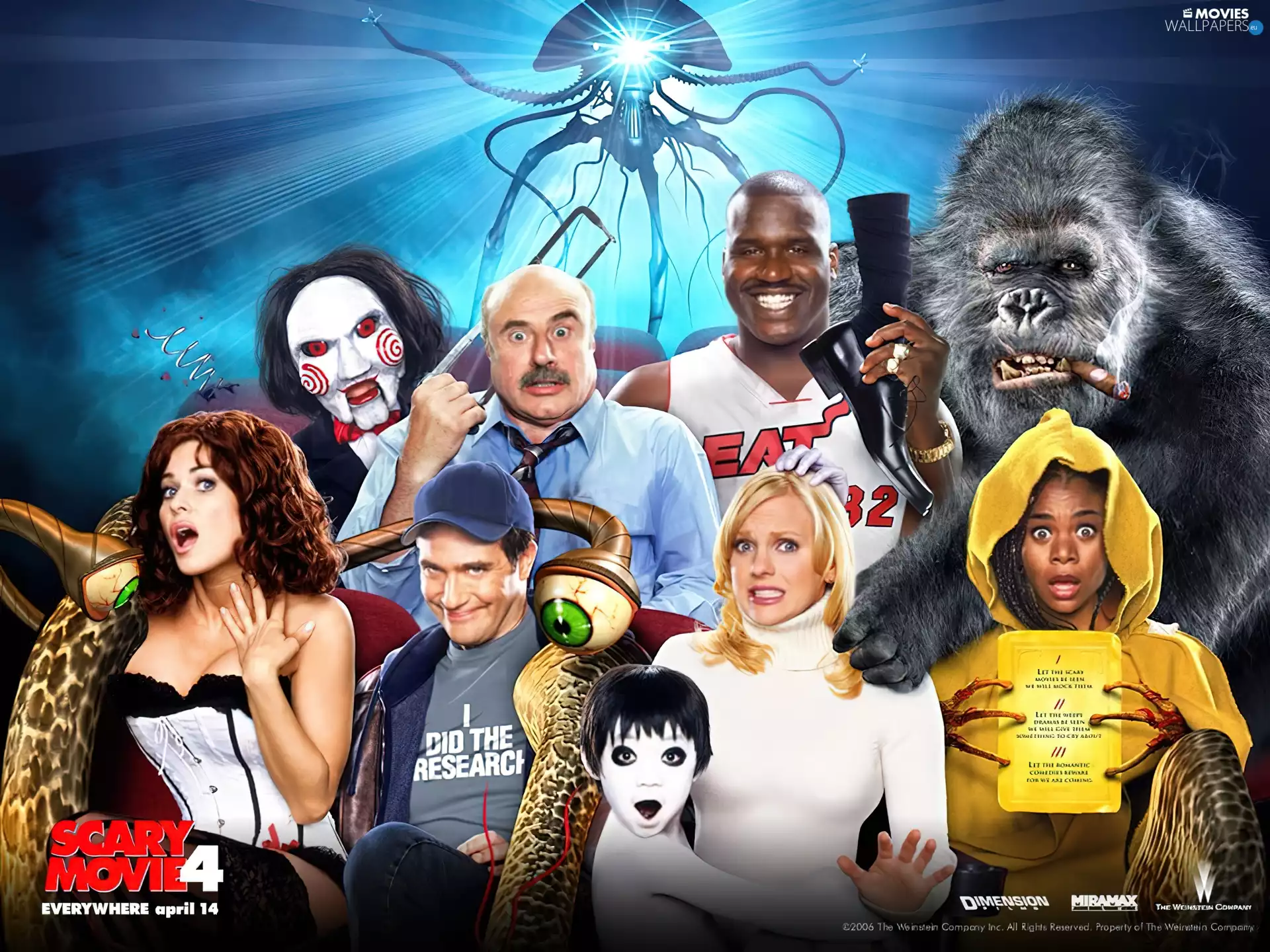 saw, Characters, Anna Faris, King Kong, Scary Movie 4