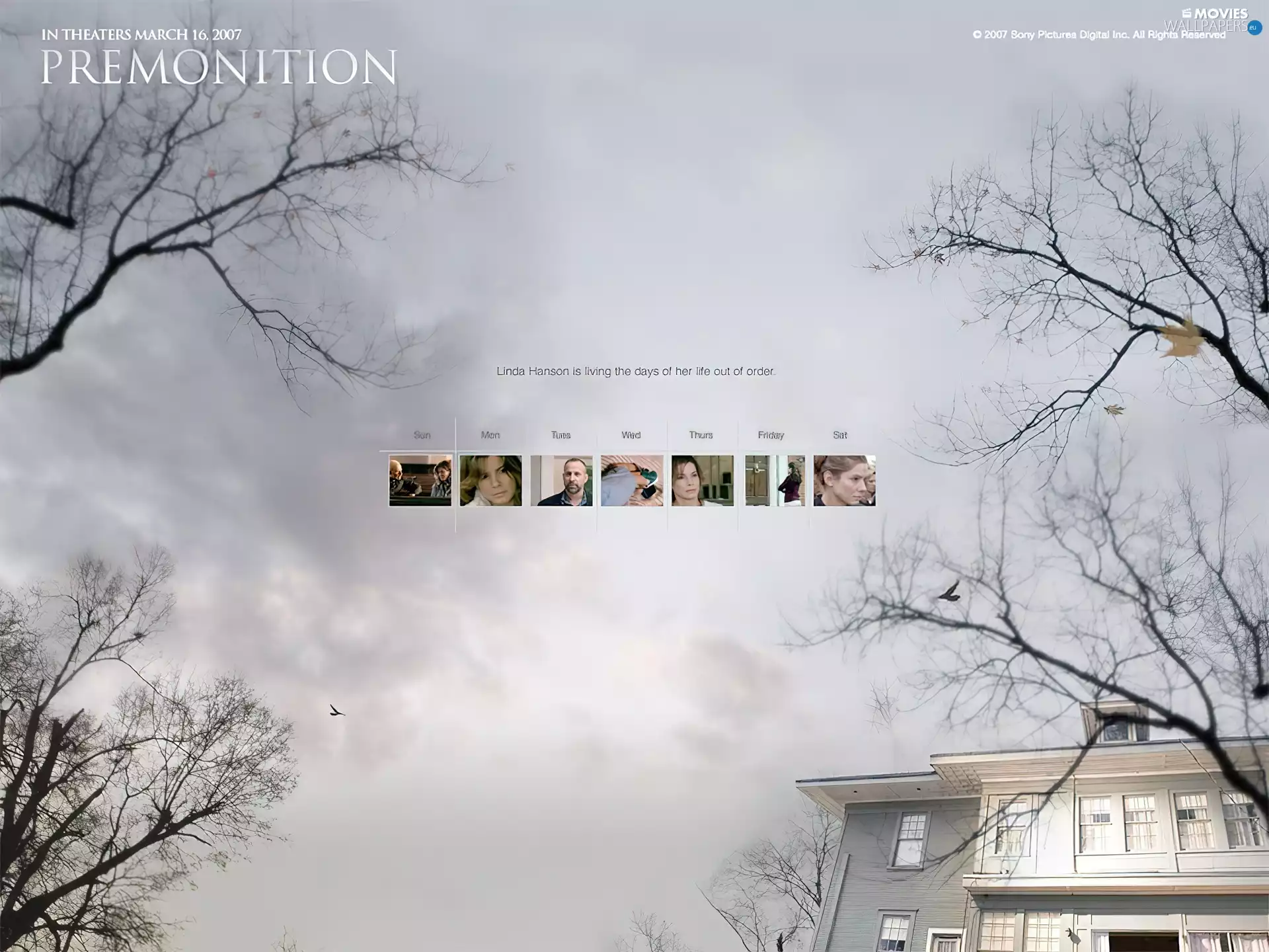 house, Premonition, viewes, Sky, trees, photos