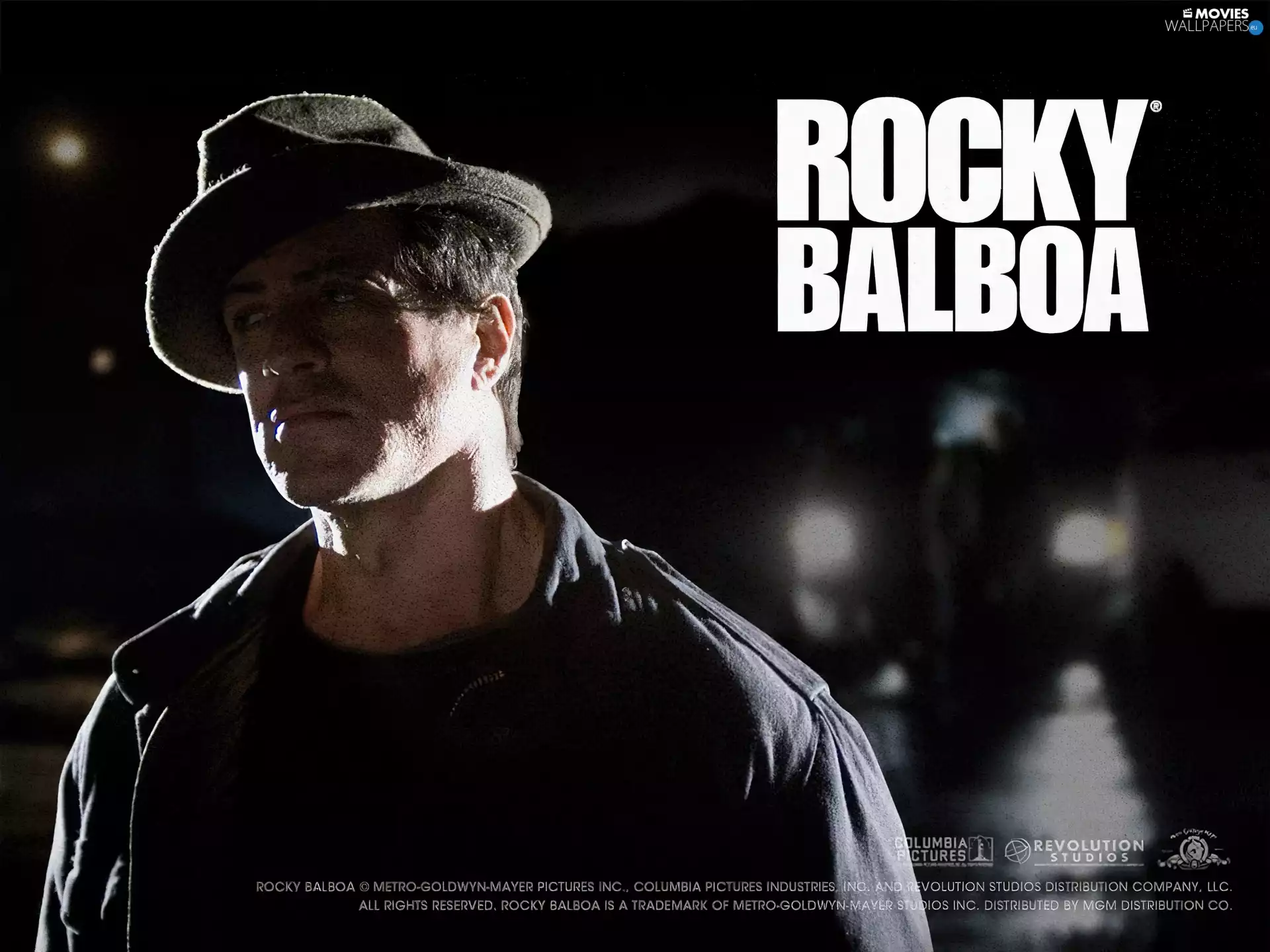 Rocky Balboa, Sylvester Stallone, Night, Hat