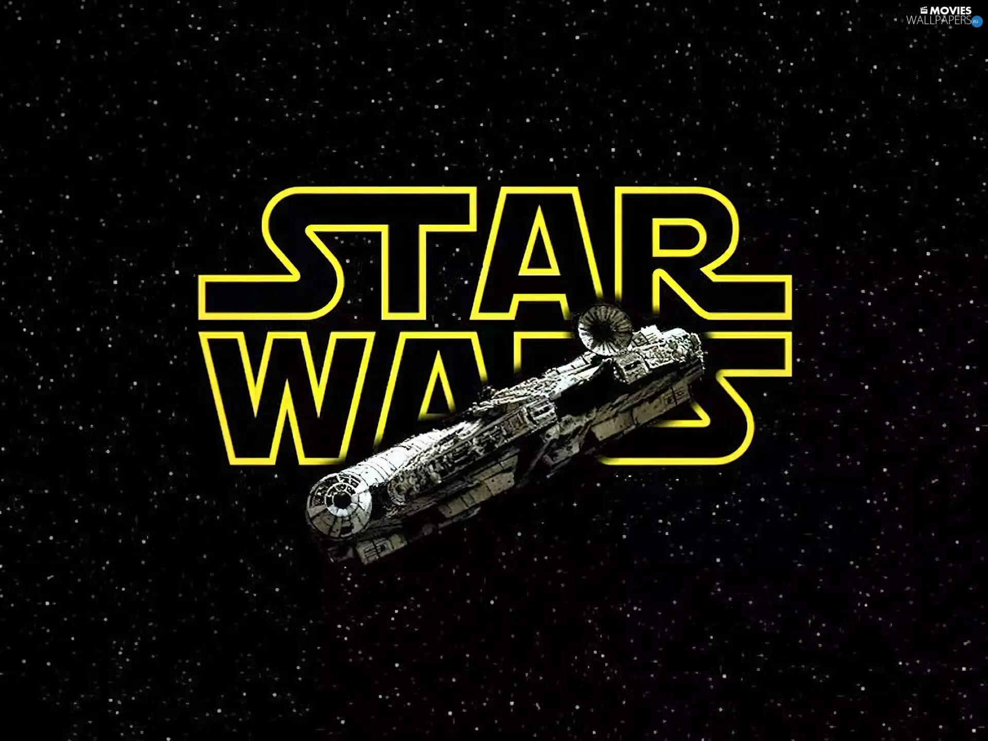 Night, title, Sky, star, Star Wars