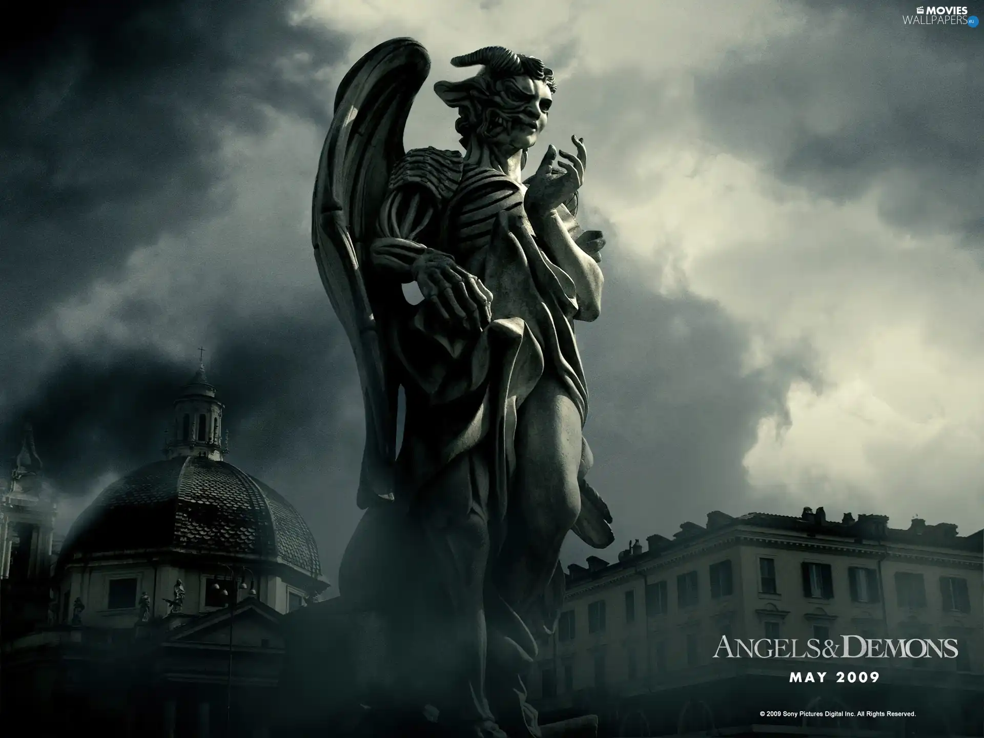 Angels and Demons, Statue monument