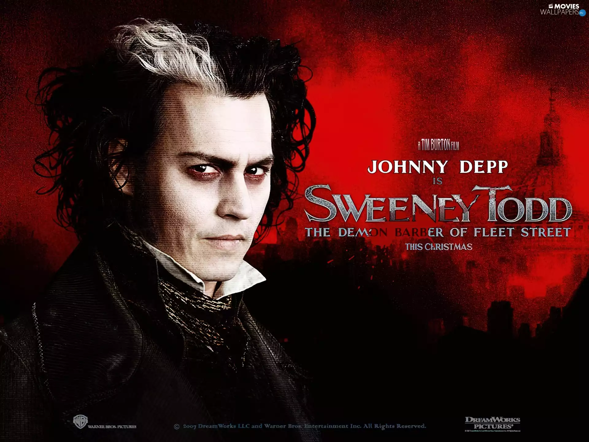subtitles, head-dress, Johnny Depp, The look, Sweeney Todd
