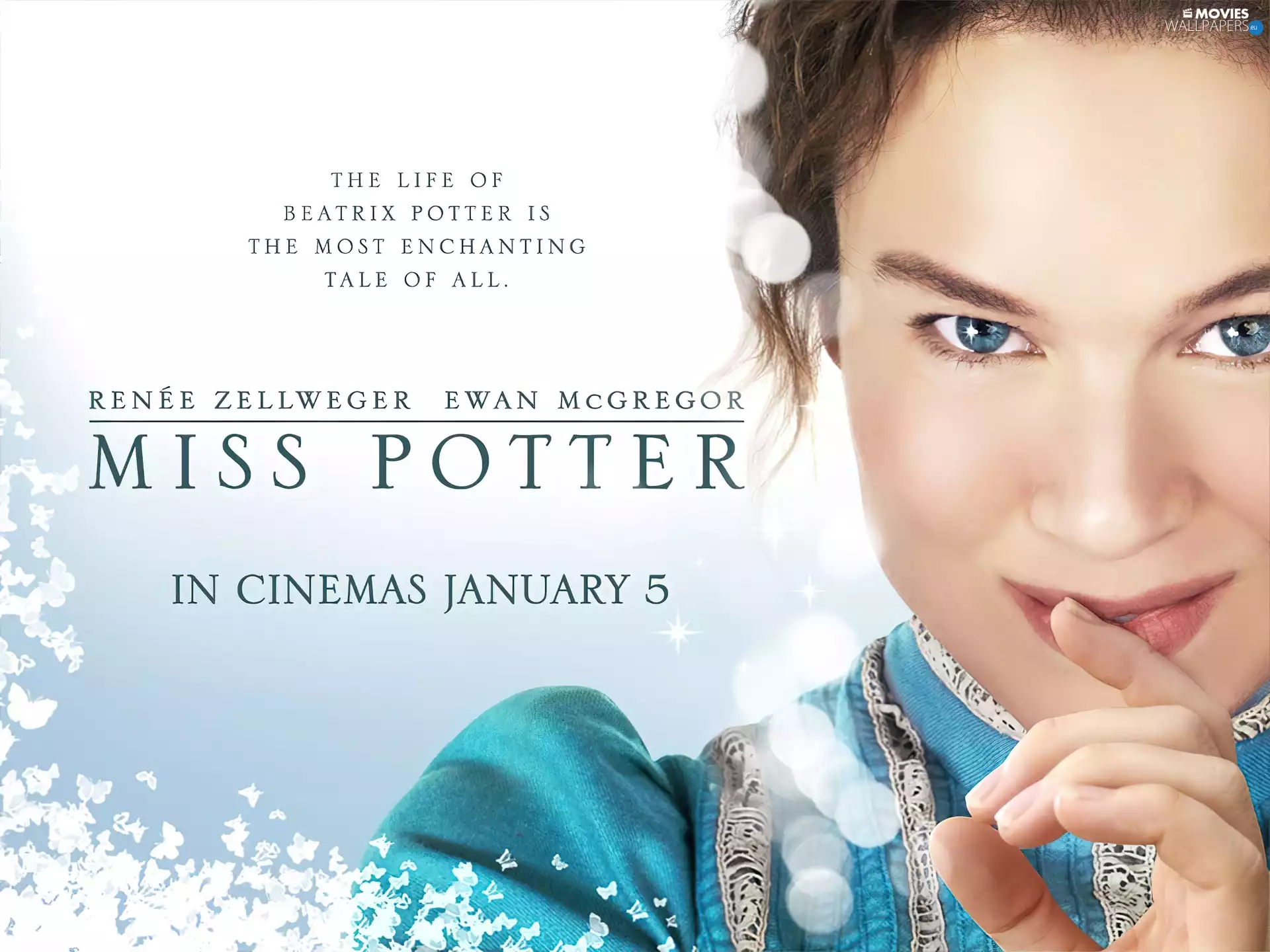 Miss Potter, face, subtitles, Renee Zellweger