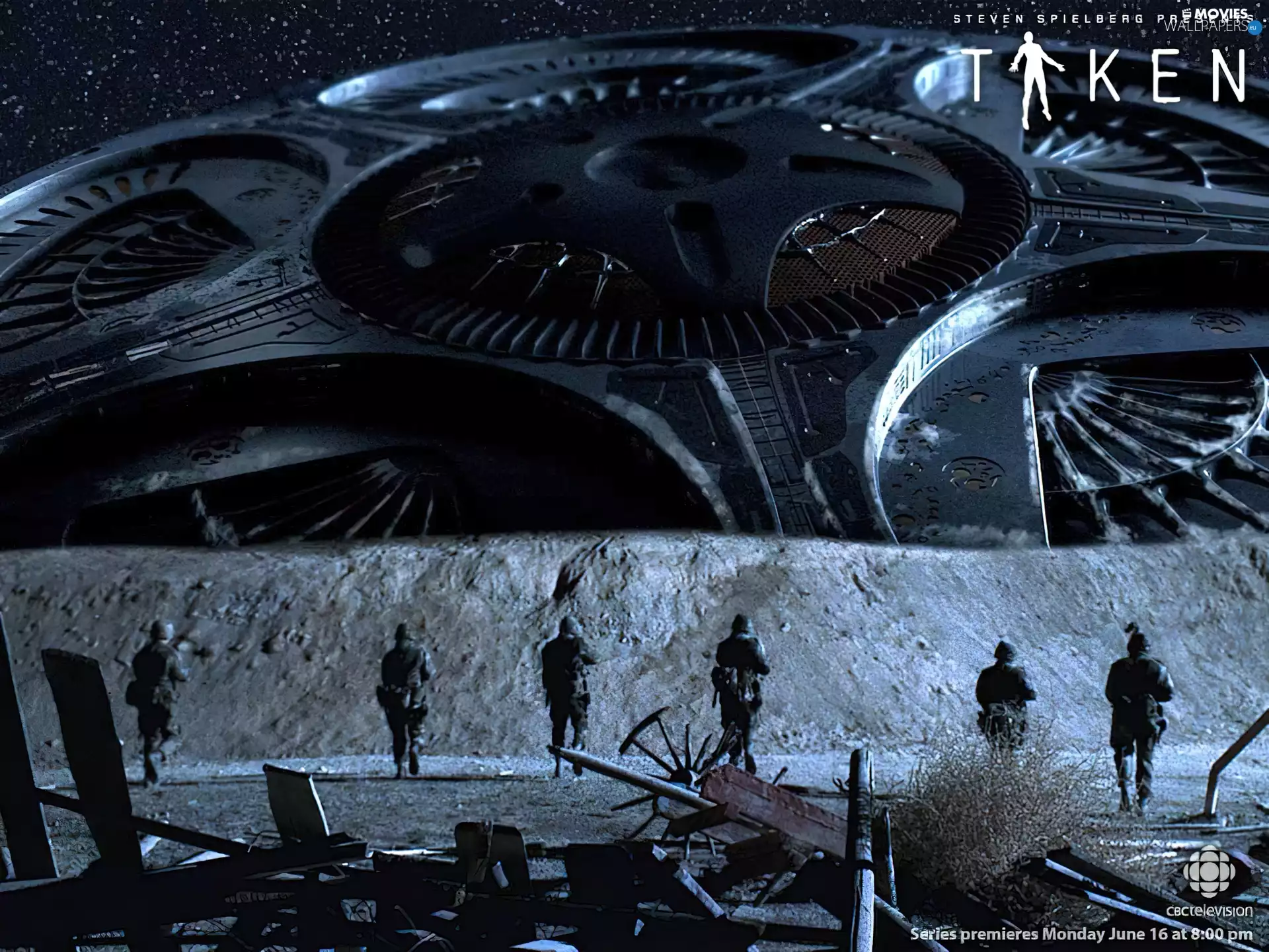 Film Taken, soldiers, star, ufo