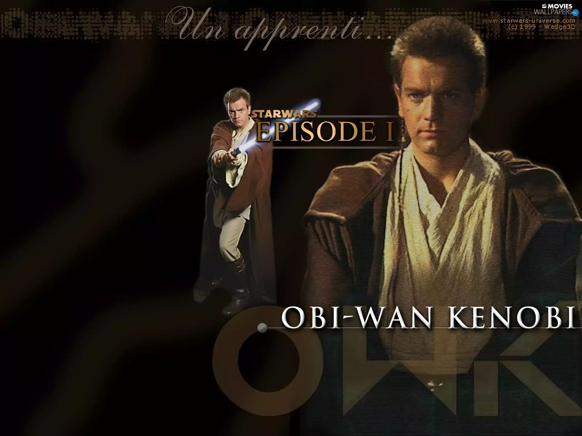 Star Wars, robe, text, Ewan McGregor