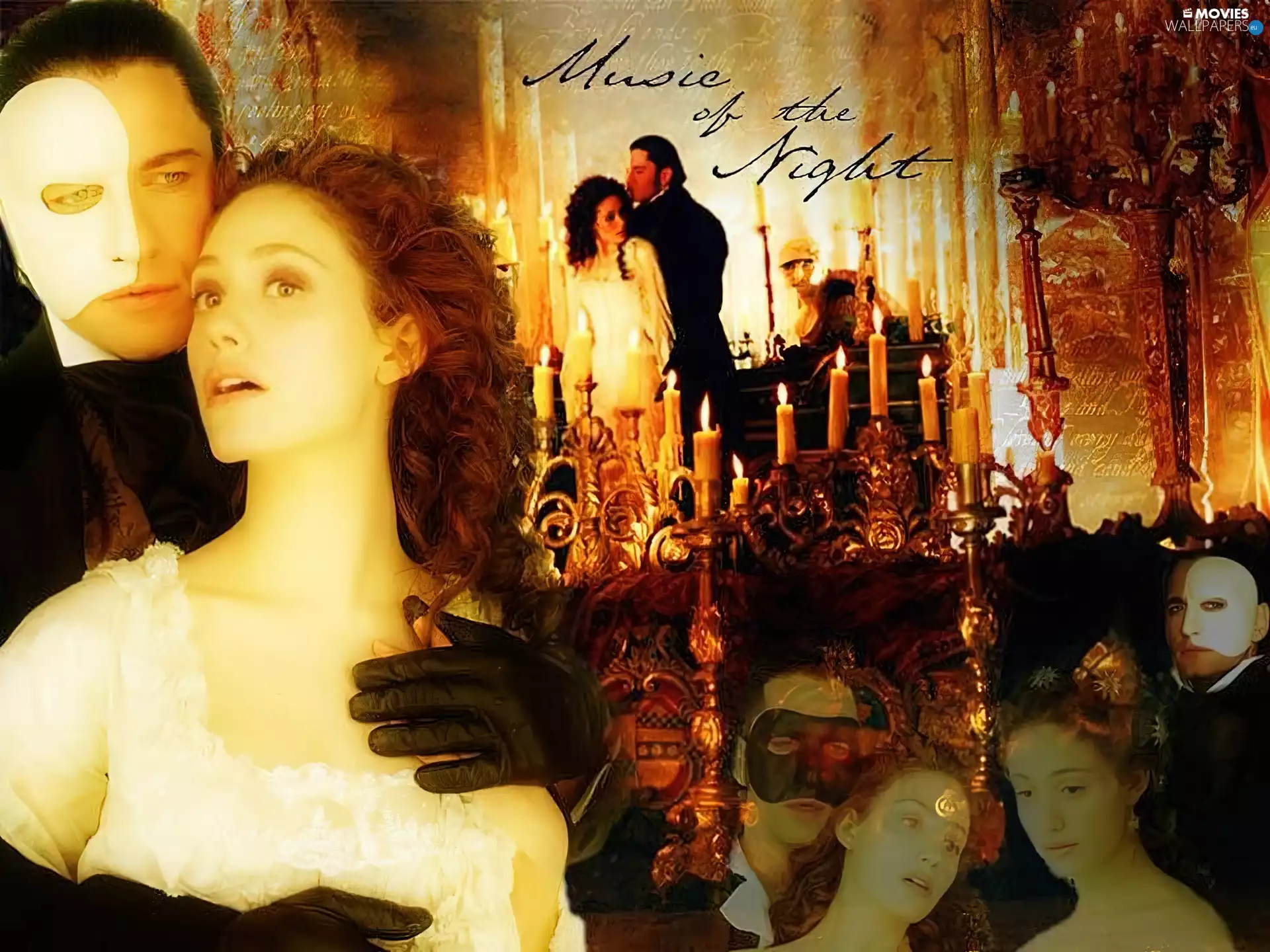 lovers, Phantom Of The Opera, candlesticks