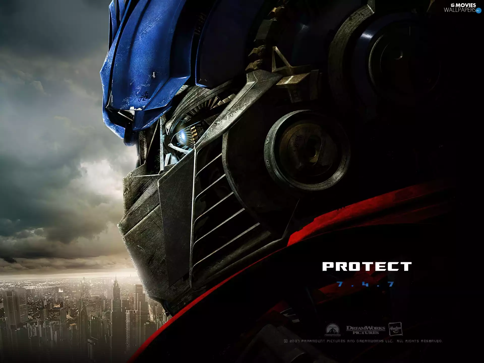 Transformers, Robot, skyscrapers