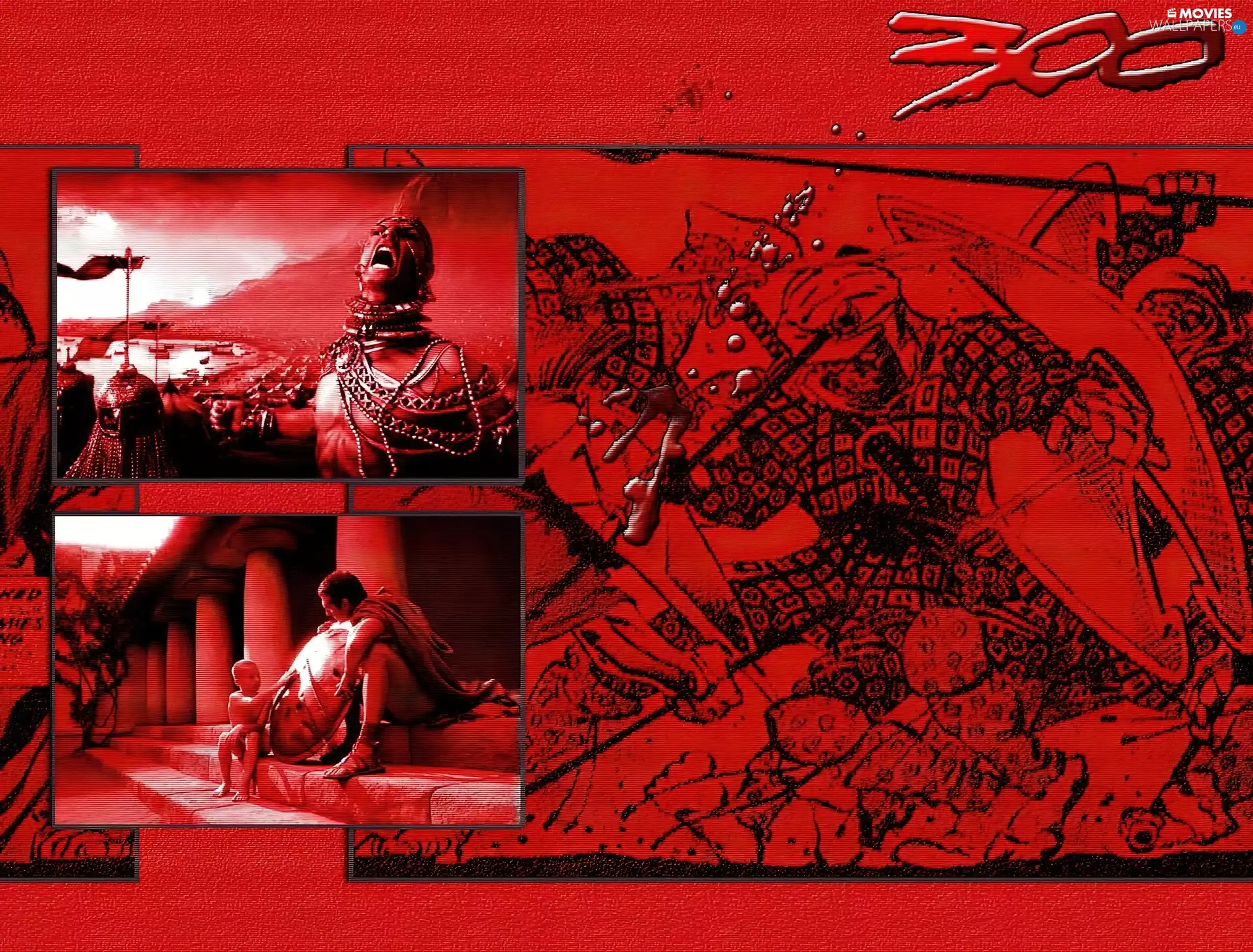 graphics, Three hundred, wallpaper