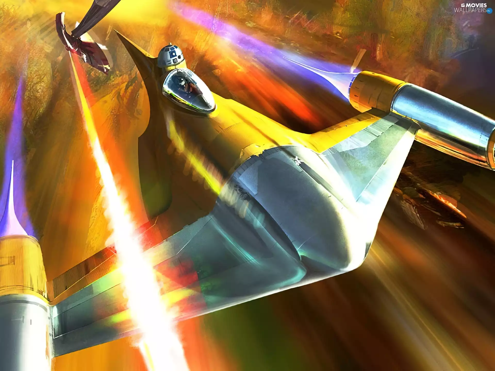 Star Wars, Jet, colors, Turbo