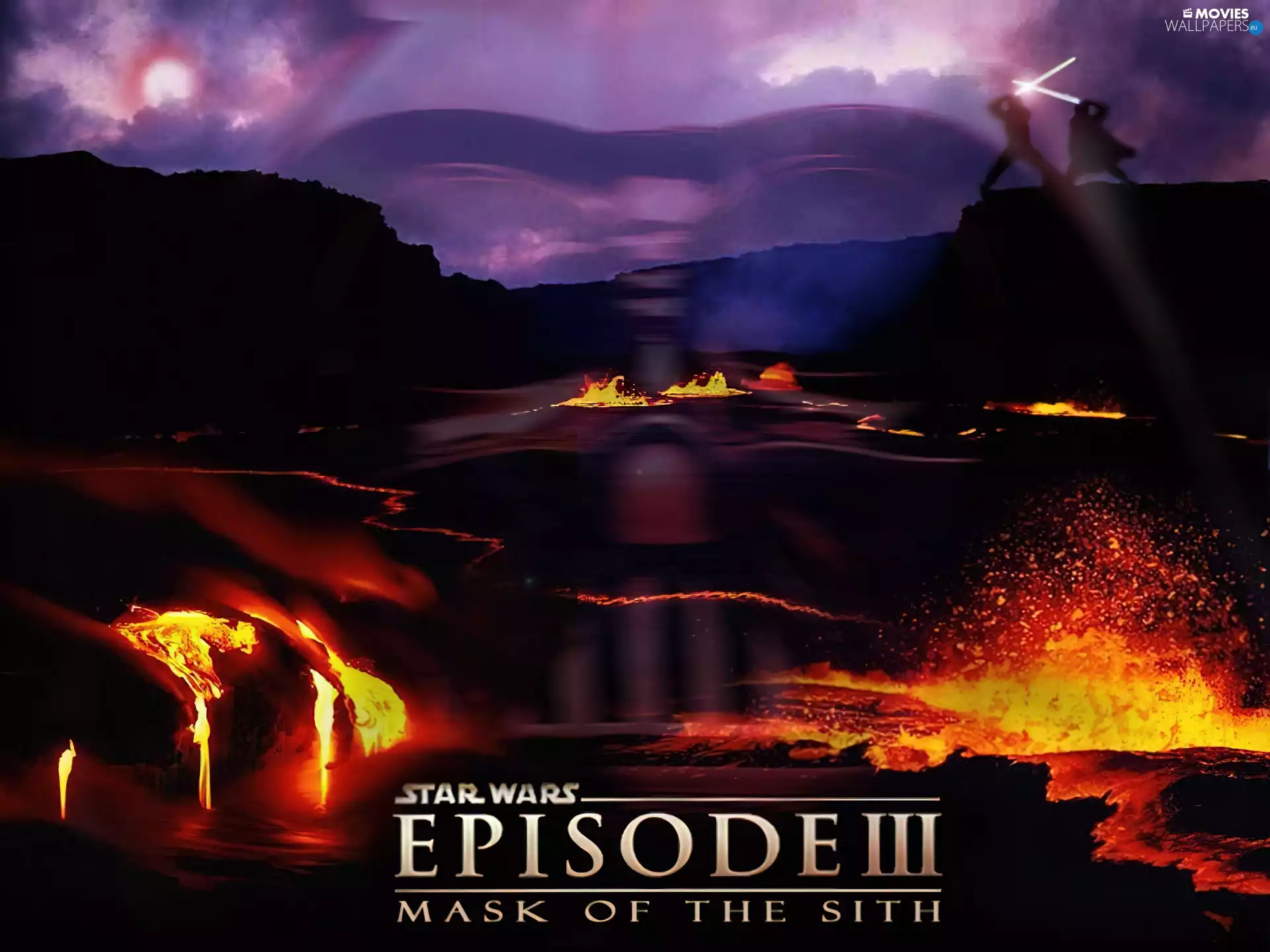 Star Wars, Sky, Fight, magma