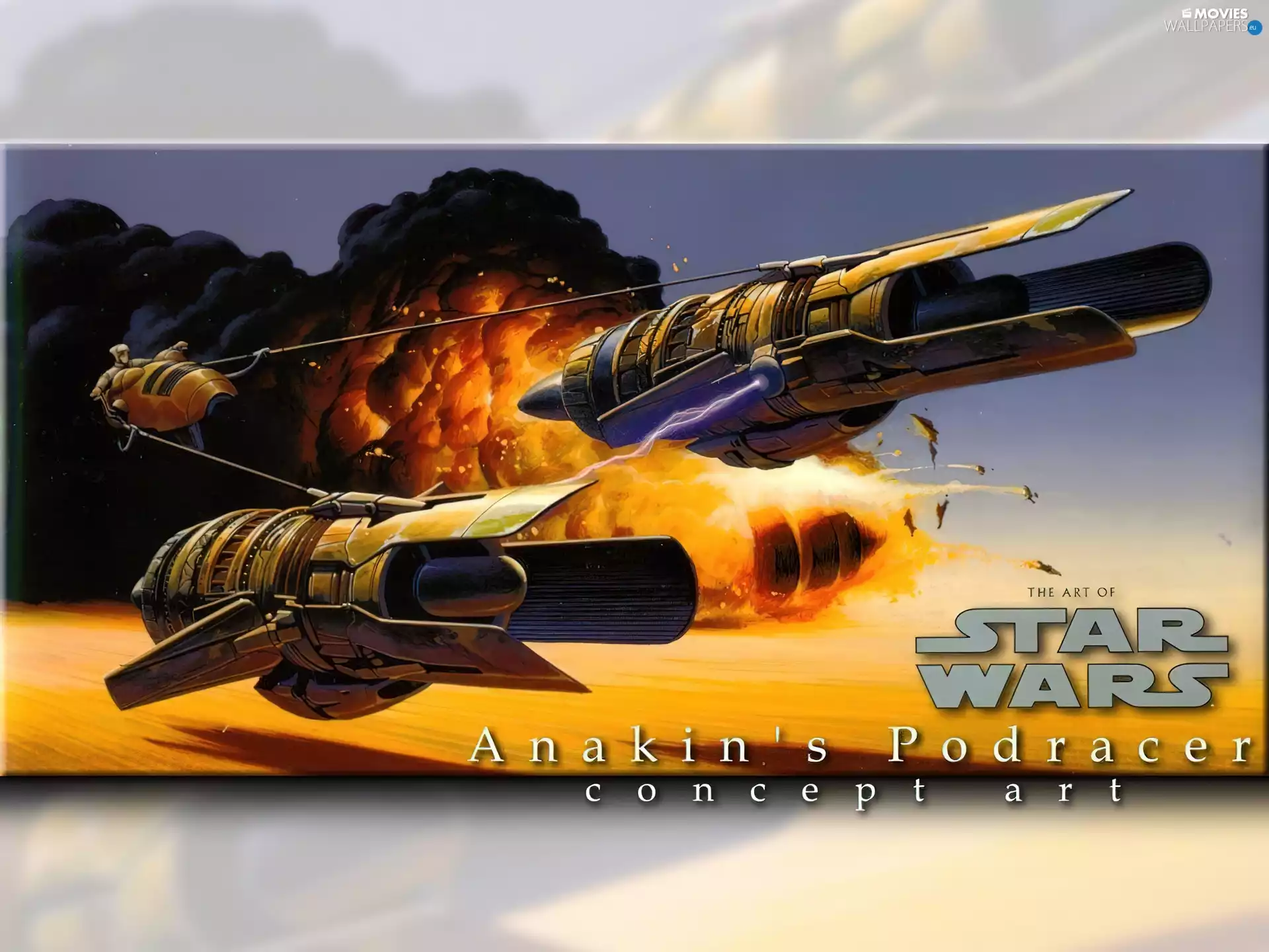 Star Wars, smoke, rocket, explosion