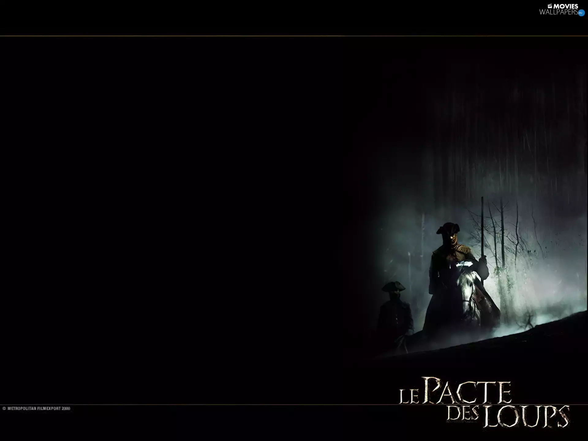 Horse, rider, Fog, forest, Brotherhood Of The Wolf