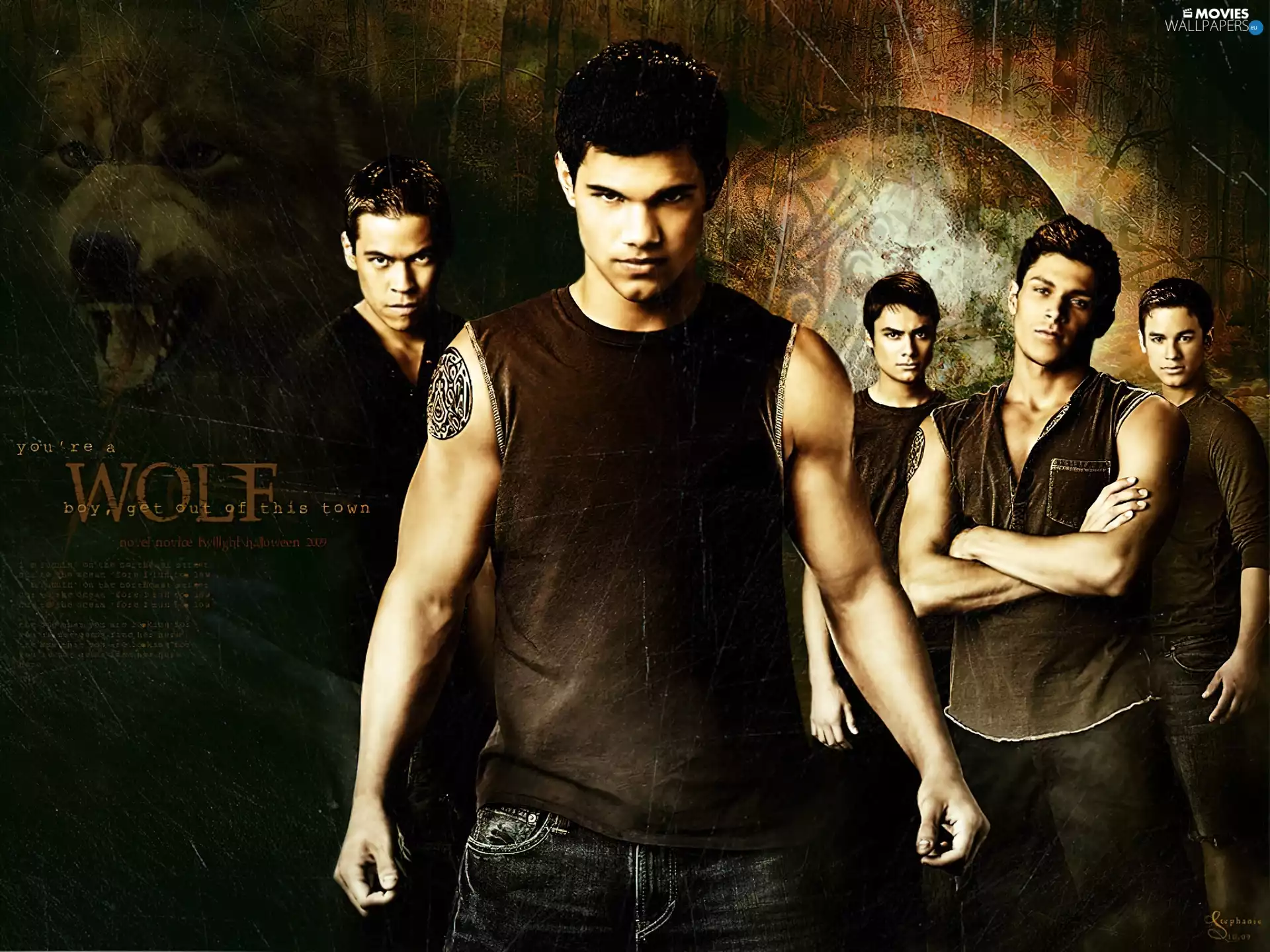 wolves, twilight, warehouse