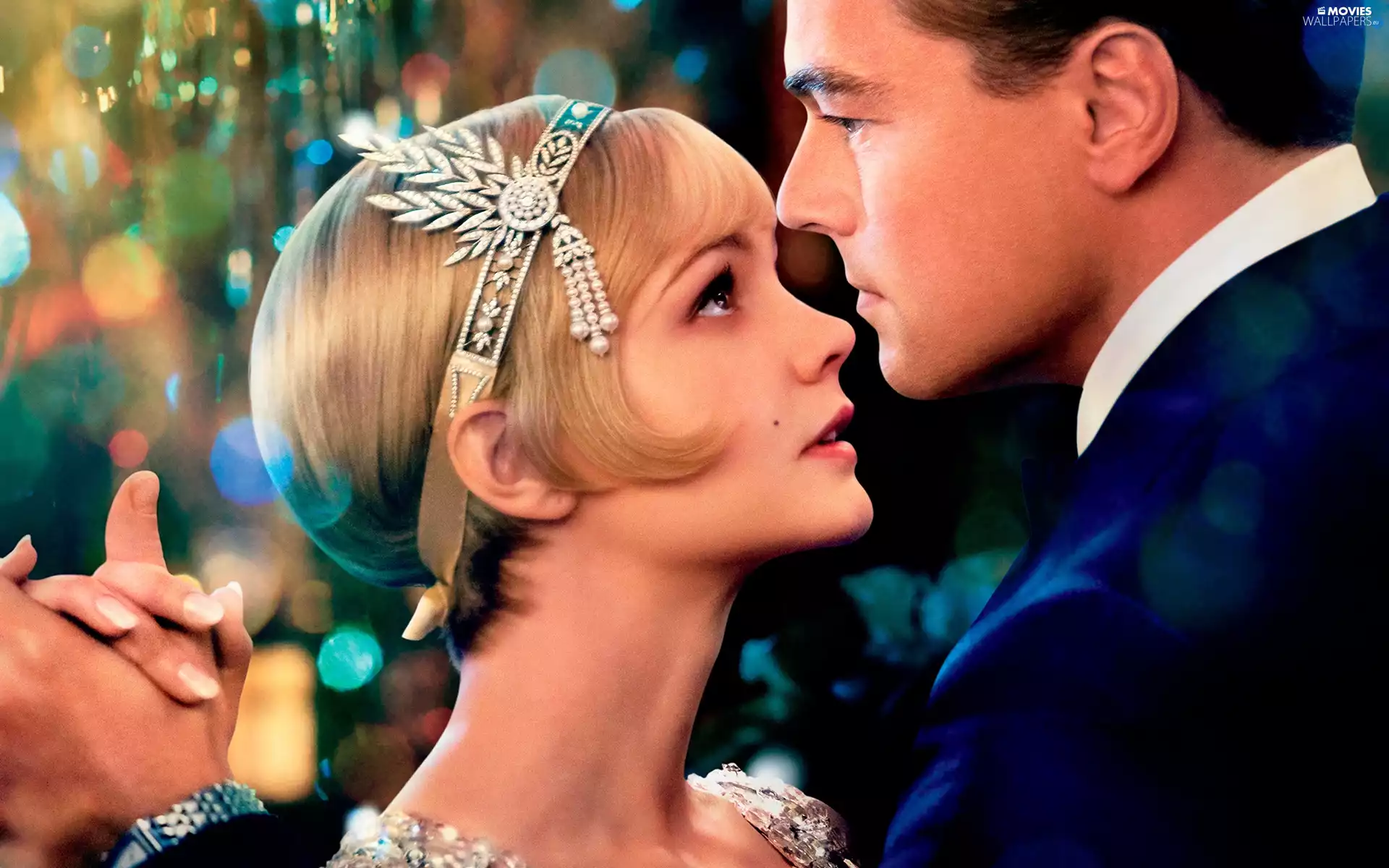 Leonardo DiCaprio, Carey Mulligan, a man, dance, Women